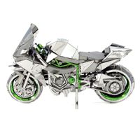 Metal Earth Iconx Kawasaki Ninja Green Metalen bouwpakket - thumbnail