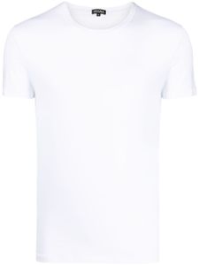 Zegna t-shirt en coton stretch à manches courtes - Blanc