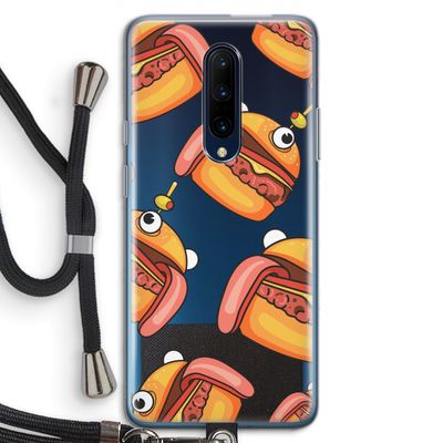 Hamburger: OnePlus 7 Pro Transparant Hoesje met koord