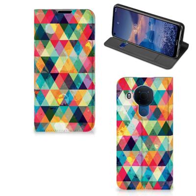 Nokia 5.4 | Hoesje met Magneet | Geruit