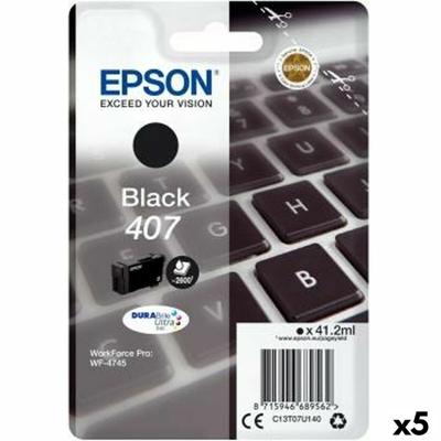 Originele inktcartridge Epson Nº 407 Zwart (5 Stuks)