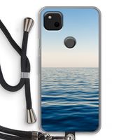 Water horizon: Pixel 4a Transparant Hoesje met koord