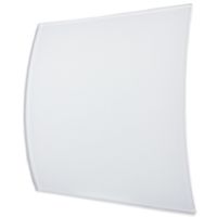 Design Ventilatierooster Vierkant (lucht Afvoer & Toevoer) Ø100mm - Gebogen Glas - Mat Wit