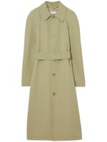 Burberry trench en laine à taille ceinturée - Vert - thumbnail