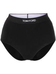 TOM FORD culotte à taille à logo - Noir