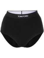 TOM FORD culotte à taille à logo - Noir - thumbnail