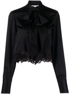 Stella McCartney blouse à col lavallière - Noir