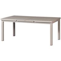 Exotan Mobile Uitschuifbare Tuintafel - Aluminium - Zand - 79x240x100