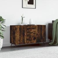Dressoir 100x36x60 cm bewerkt hout gerookt eikenkleurig
