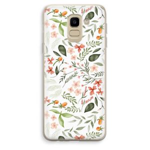Sweet little flowers: Samsung Galaxy J6 (2018) Transparant Hoesje