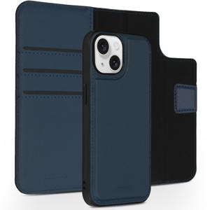Accezz Premium Leather 2 in 1 Wallet Bookcase iPhone 15 Telefoonhoesje Blauw