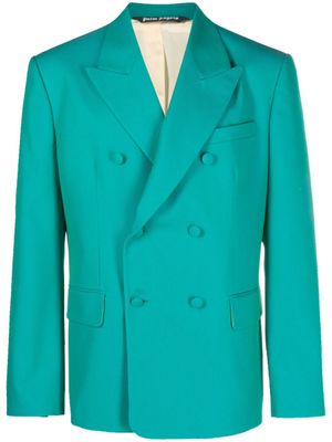 Palm Angels blazer à boutonnière croisée - Bleu