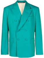 Palm Angels blazer à boutonnière croisée - Bleu