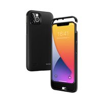 Lunso - Battery Power Case hoes - iPhone 12 / iPhone 12 Pro - 5000 mAh - Zwart - thumbnail