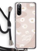 Daydreaming becomes reality: Sony Sony Xperia 10 III Transparant Hoesje met koord