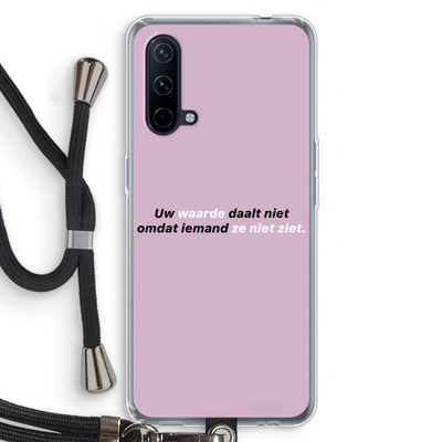 uw waarde daalt niet: OnePlus Nord CE 5G Transparant Hoesje met koord