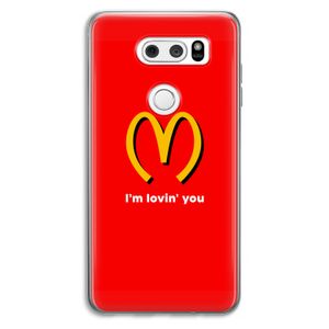 I'm lovin' you: LG V30 Transparant Hoesje