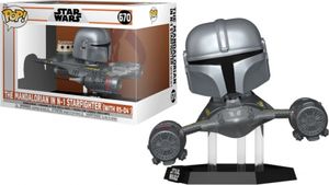 Star Wars Funko Pop Vinyl: The Mandalorian in N-1 Starfighter with R5-D4