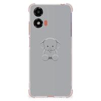 Motorola Moto G24 | G24 Power | G04 Stevig | Bumper Hoesje | Grijs Baby Olifant