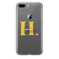 Amber Script: iPhone 8 Plus Transparant Hoesje
