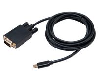 Akasa AK-CBCA17-18BK tussenstuk voor kabels USB Type-C VGA Zwart