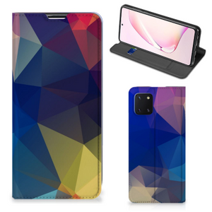 Samsung Galaxy Note 10 Lite Stand Case Polygon Dark