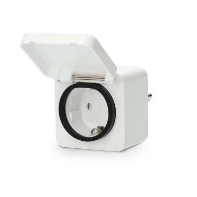 Nedis SmartLife Slimme Stekker | Zigbee 3.0 | IP44 | Energiemeter | 3680 W | Type F (CEE 7/7) | -25 - 55 °C | Android™ / IOS | Wit | 1 Stuks -