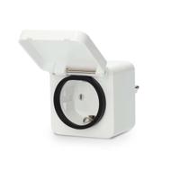 Nedis SmartLife Slimme Stekker | Zigbee 3.0 | IP44 | Energiemeter | 3680 W | Type F (CEE 7/7) | -25 - 55 °C | Android™ / IOS | Wit | 1 Stuks -