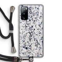 Gespikkelde marmer: Samsung Galaxy S20 FE / S20 FE 5G Transparant Hoesje met koord
