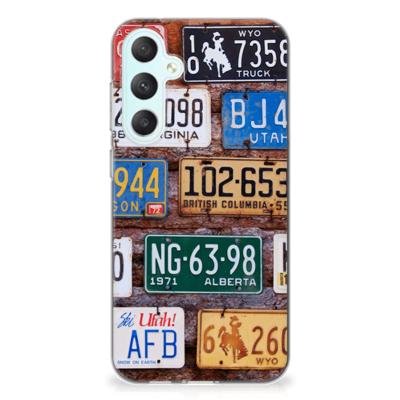 Samsung Galaxy S23 FE | Siliconen hoesje | met foto Kentekenplaten