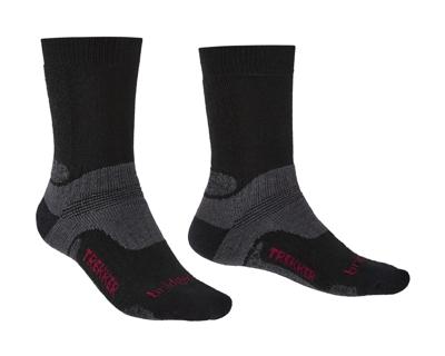 Bridgedale Midweight Merino Performance Boot Heren Wandelsok Black XL