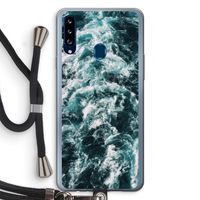 Zee golf: Samsung Galaxy A20s Transparant Hoesje met koord