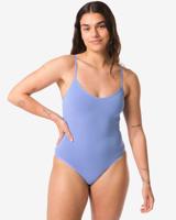 HEMA Licht Corrigerende Damesbody Katoen Blauw (blauw)