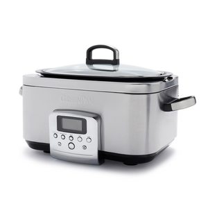 Greenpan Slowcooker stainless steel 6 liter