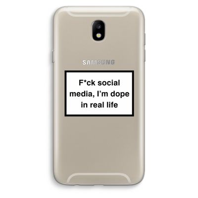 I'm dope: Samsung Galaxy J7 (2017) Transparant Hoesje
