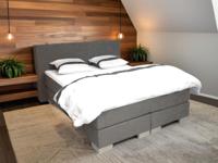 Showmodel Boxspring 180 x 200 Antraciet - Angel - Inclusief Voetbord [Lichte gebruikssporen]