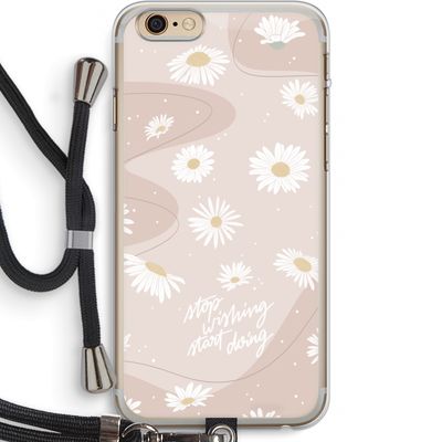 Daydreaming becomes reality: iPhone 6 PLUS / 6S PLUS Transparant Hoesje met koord