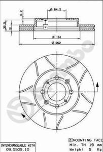 Brembo Remschijven 09.5509.75