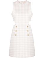 SANDRO cut-out tweed minidress - Rose - thumbnail