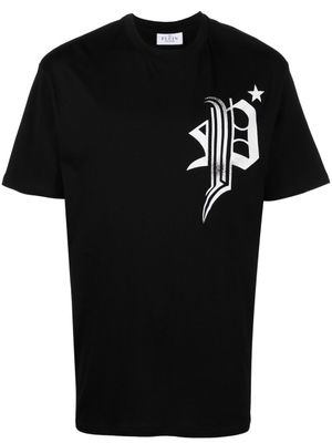 Philipp Plein t-shirt à imprimé tête de mort - Noir