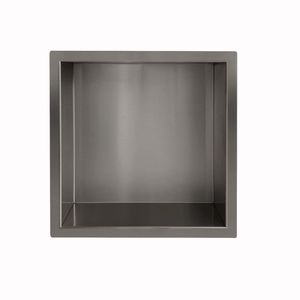 Inbouwnis Wiesbaden Novi 30x30x10cm Gunmetal