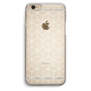 Zwart-witte kubussen: iPhone 6 / 6S Transparant Hoesje