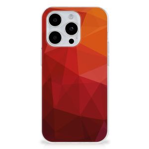 TPU Hoesje voor iPhone 15 Pro Polygon Red