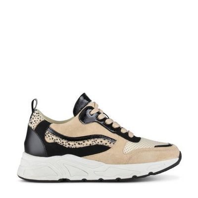 PS Poelman Carocel chunky sneakers beige/zwart