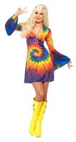 1960&apos;s Tie Dye kostuum vrouw - thumbnail