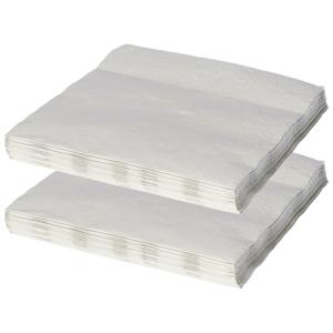 Feest servetten - 32x - zilvergrijs - 3 laags - 33 x 33 cm