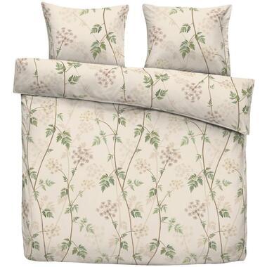 Dekbedovertrek Vera - beige/groen - 240x220 cm - Leen Bakker