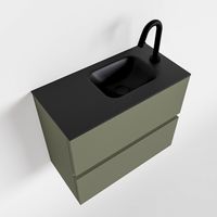 Toiletmeubel Mondiaz Ada | 60 cm | Meubelkleur Army | Lex wastafel Urban Rechts | 1 kraangat