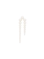 Sophie Bille Brahe boucle d'oreille Grand Perle Nuit à ornement en perle - YELLOW GOLD