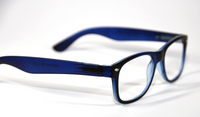Melleson Optics Leesbril Wayfarer Mat Blauw +2.50